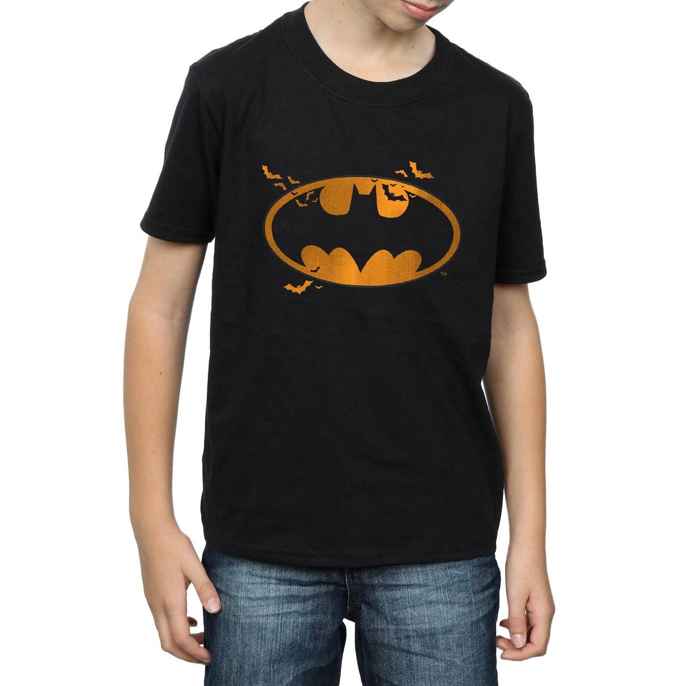 DC COMICS  Tshirt BATMAN HALLOWEEN LOGO 