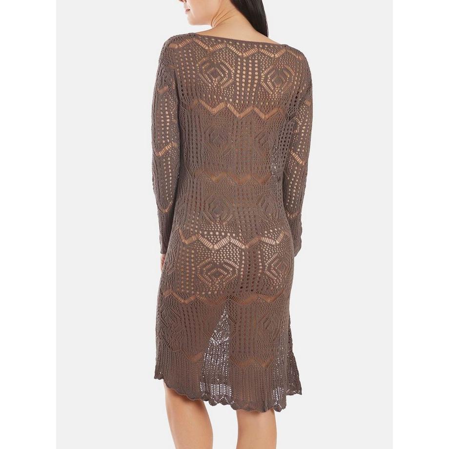 Selmark  Langes gehäkeltes Strandkleid 