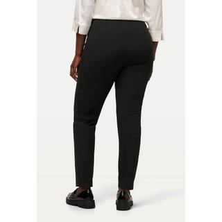 Ulla Popken  Pantalon avec surpiqûre sur le côté, taille élastique 