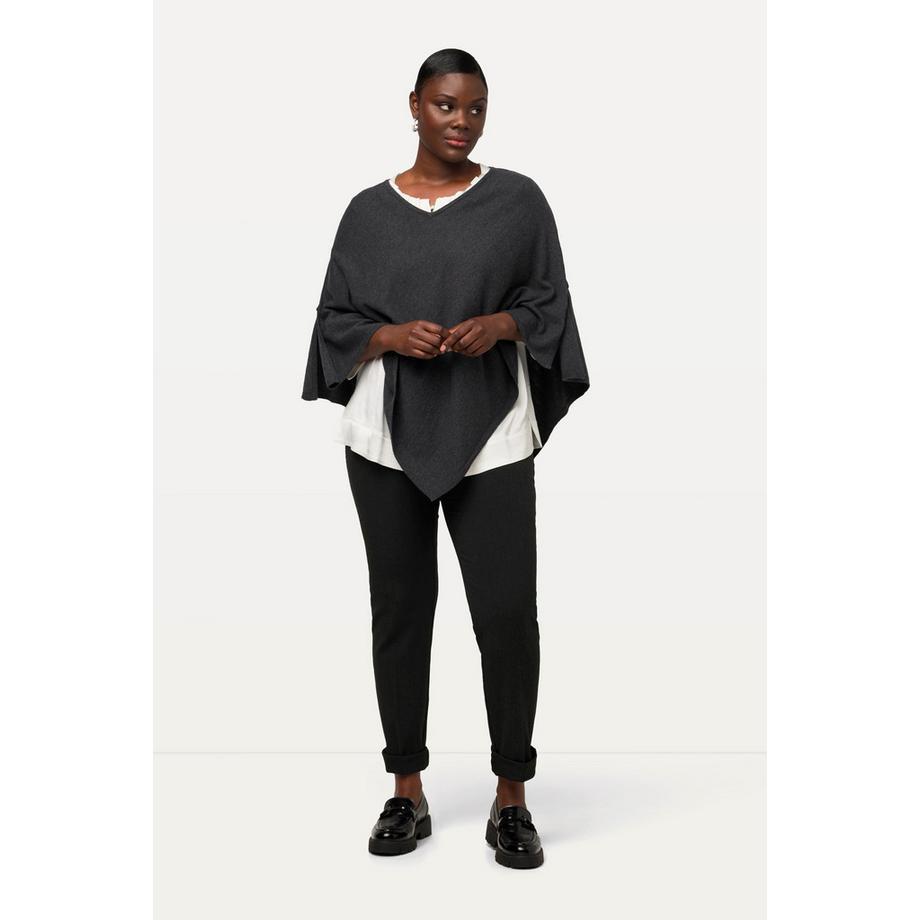 Ulla Popken Pantaloni cucitura laterale decorativa cintura elastica  