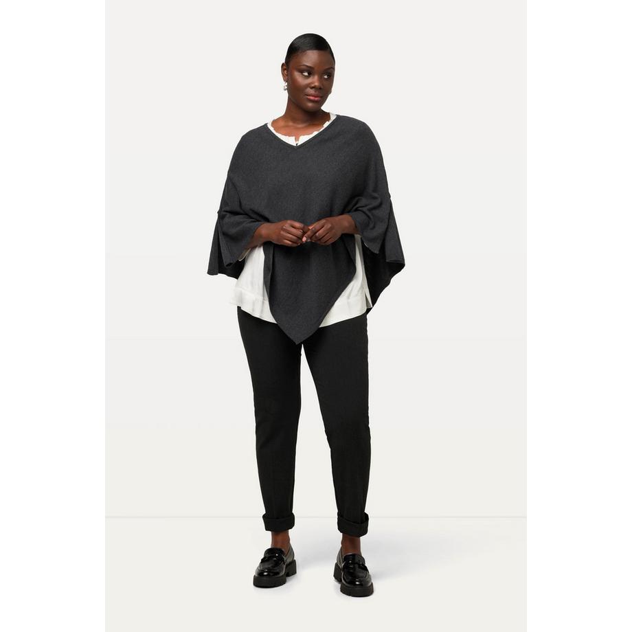 Ulla Popken Pantaloni cucitura laterale decorativa cintura elastica  