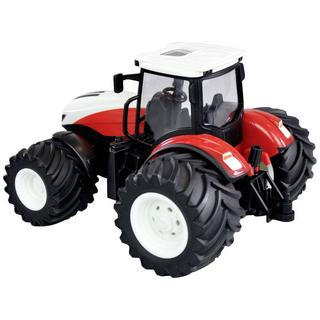 Amewi  Tracteur RC avec fourgonnette, son et lumière, RTR 1:24 avec vache comme accessoire 