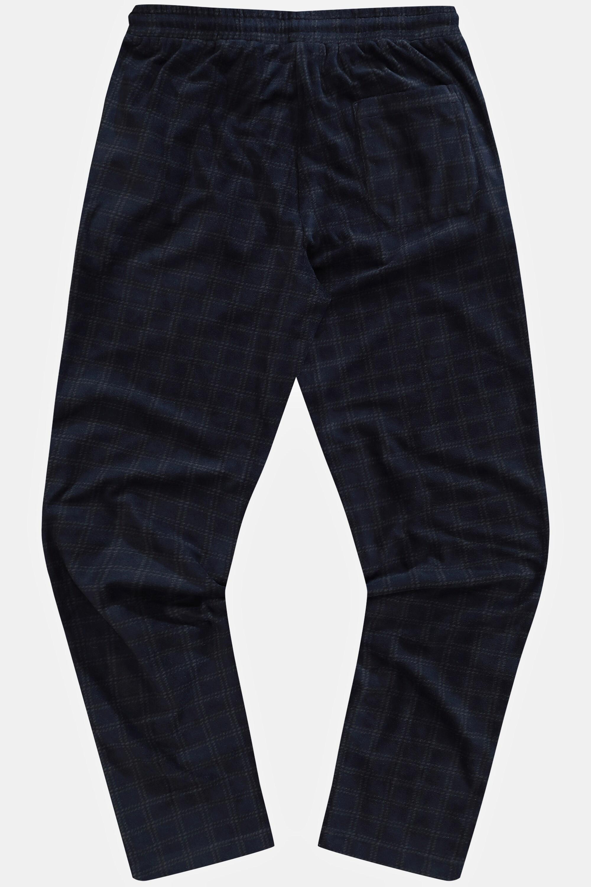 JP1880  Pantalon de pyjama Homewear, ceinture élastique et motif à carreaux, micropolaire, qualité OEKO-TEX 