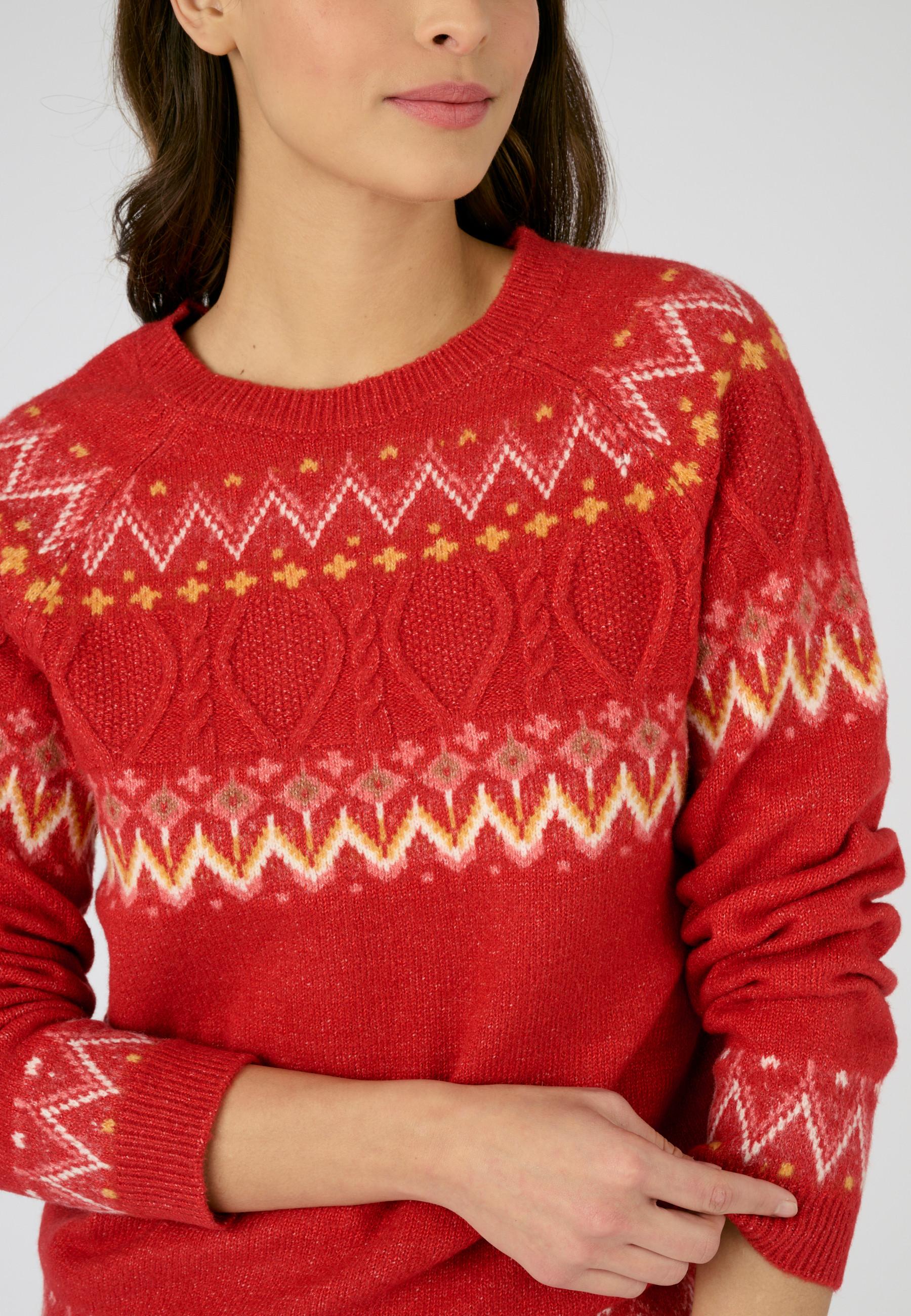 Damart  Warmer Pullover aus Jacquard- und Zopfstrick Thermolactyl 