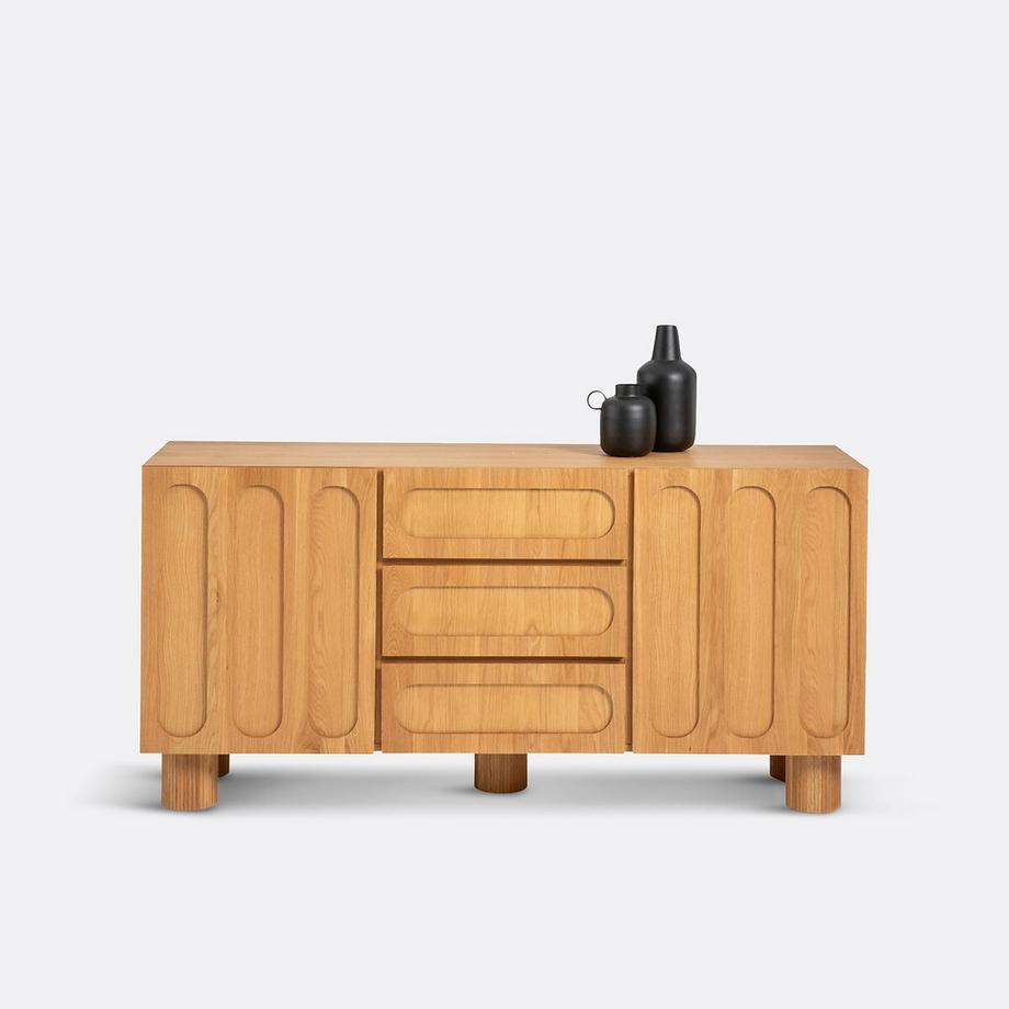 La Redoute Intérieurs Buffet plaqué chêne  