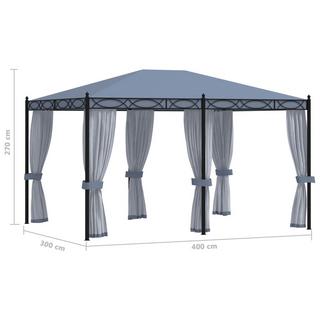 VidaXL gazebo Tessuto  