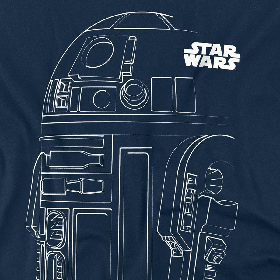 STAR WARS Maglietta R2-D2 Outline  