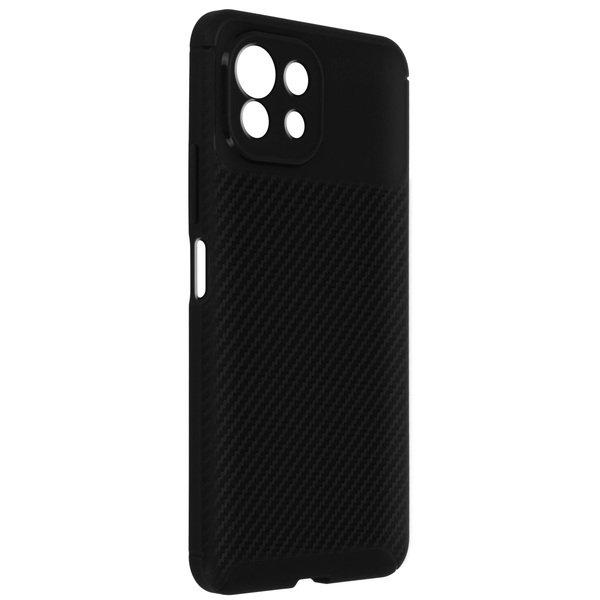 Avizar  Coque Xiaomi Mi 11 Lite Gel Carbone Noir 