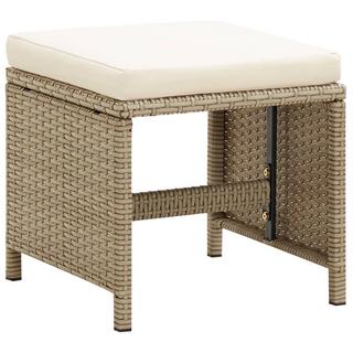 VidaXL Fußhocker poly-rattan  