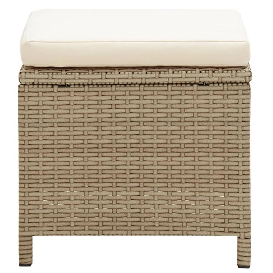 VidaXL Fußhocker poly-rattan  