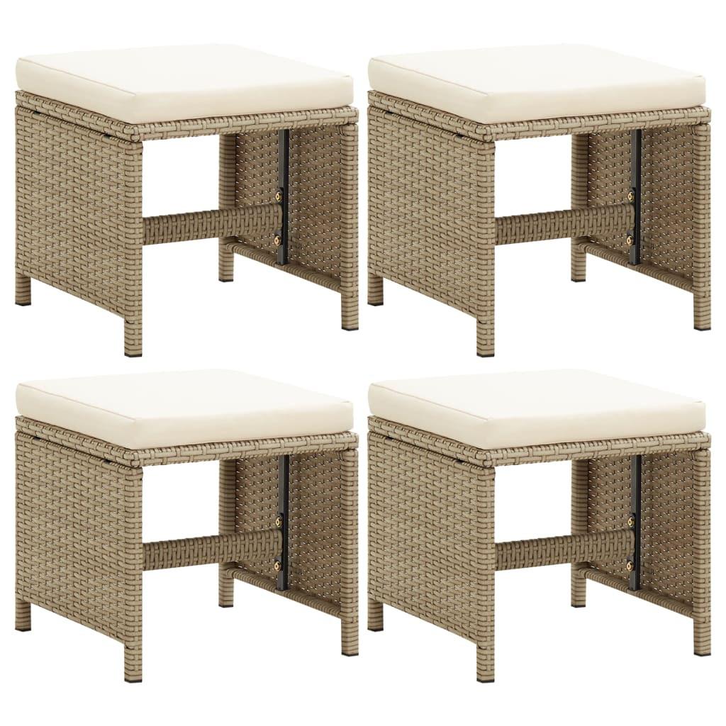 VidaXL Fußhocker poly-rattan  