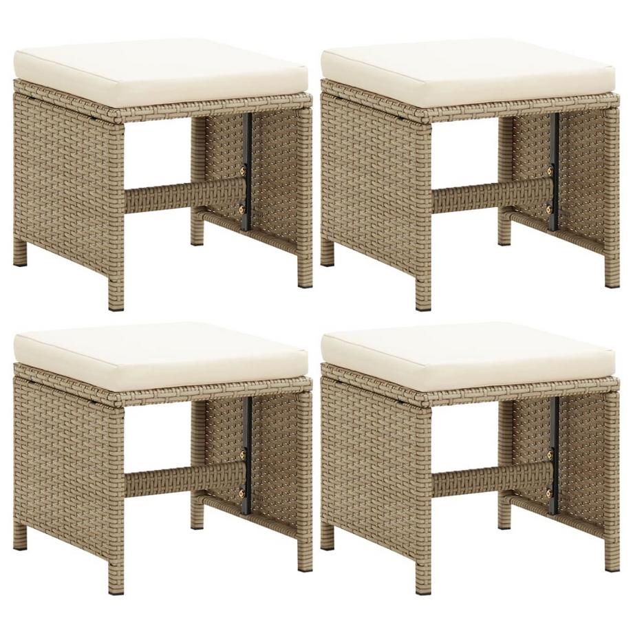 Fußhocker poly-rattan