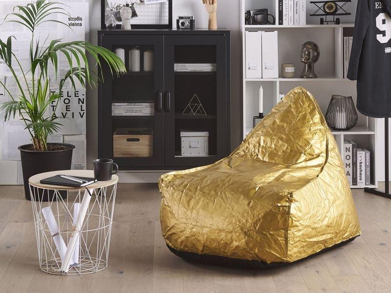 Beliani Pouf poire en Matière synthétique Moderne DROP  