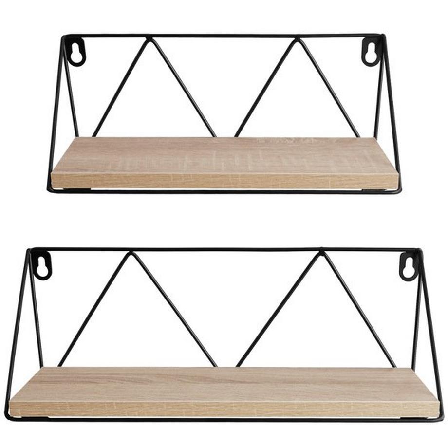 Tectake 2 mensole sospese Rockport  