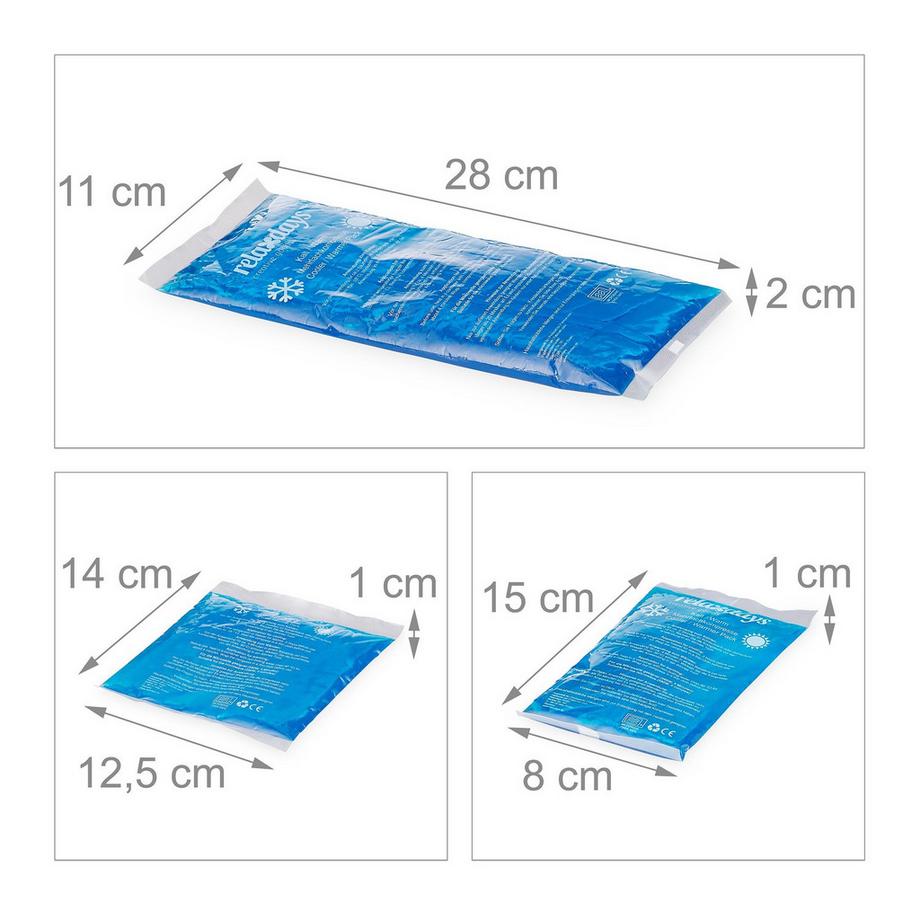 B2X Ampoules de refroidissement bleues en lot de 4  