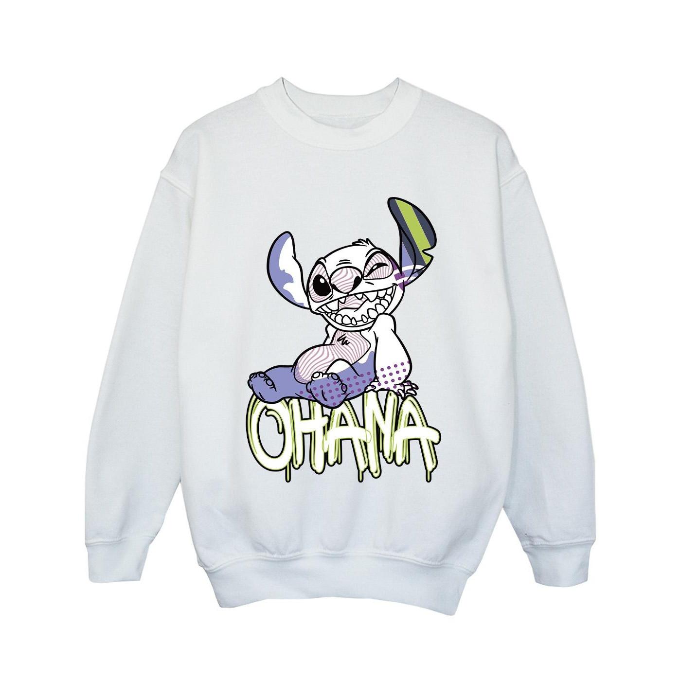 Disney  Lilo And Stitch Ohana Graffiti Sweatshirt 