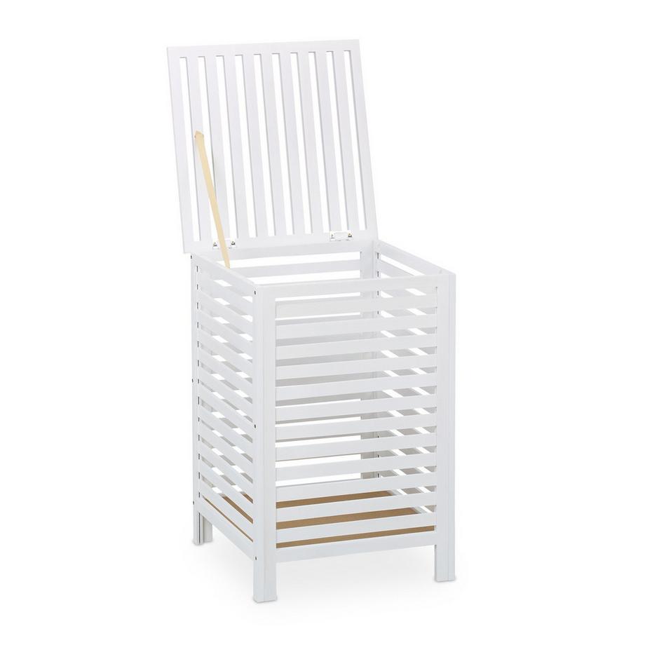 Northix Panier à linge en noyer avec sac  