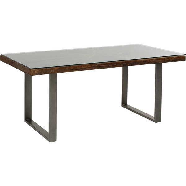 KARE Design Table Conley en acier brut 180x90  