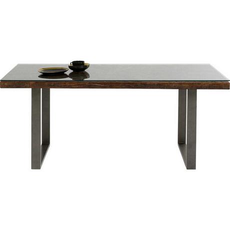 KARE Design Table Conley acier brut 180x90  