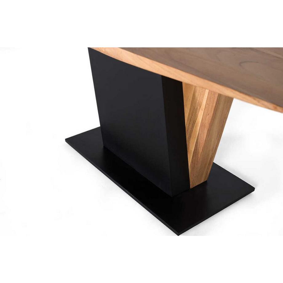 mutoni Table de salle à manger Nano en acacia naturel 190  