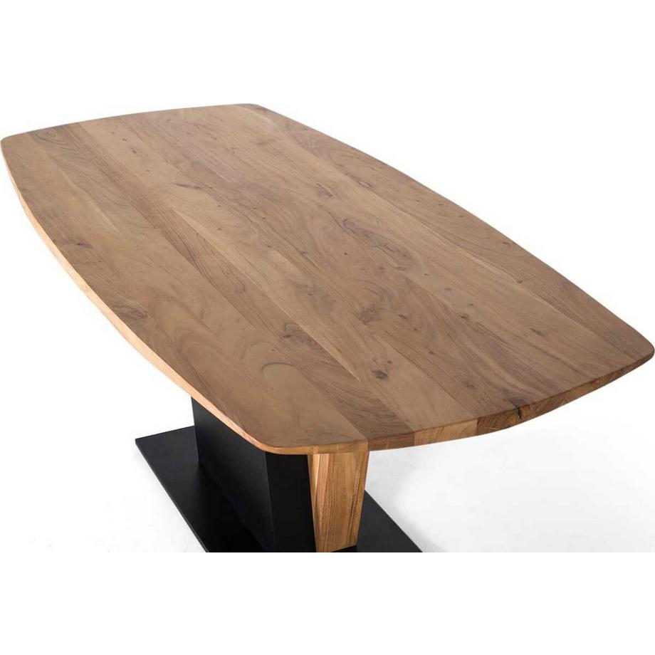 mutoni Table de salle à manger Nano en acacia naturel 190  