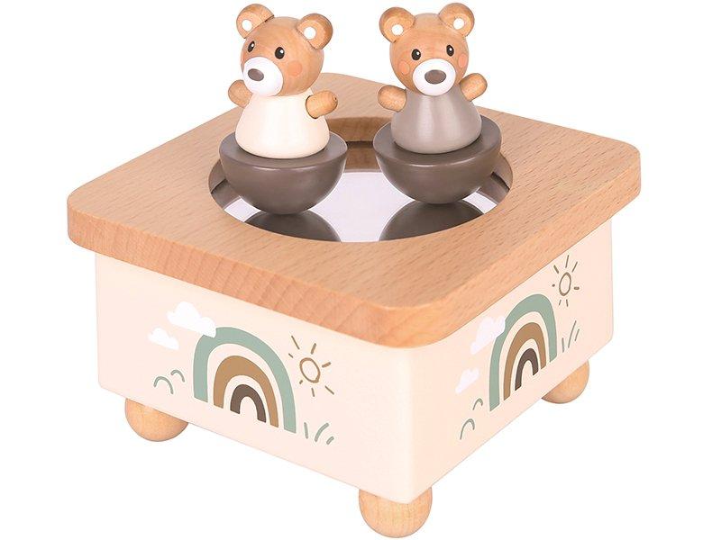 Spielba Holzspielwaren  Musikdose Bär 