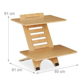 B2X Stehende Bambus-Schreibtischplatte  