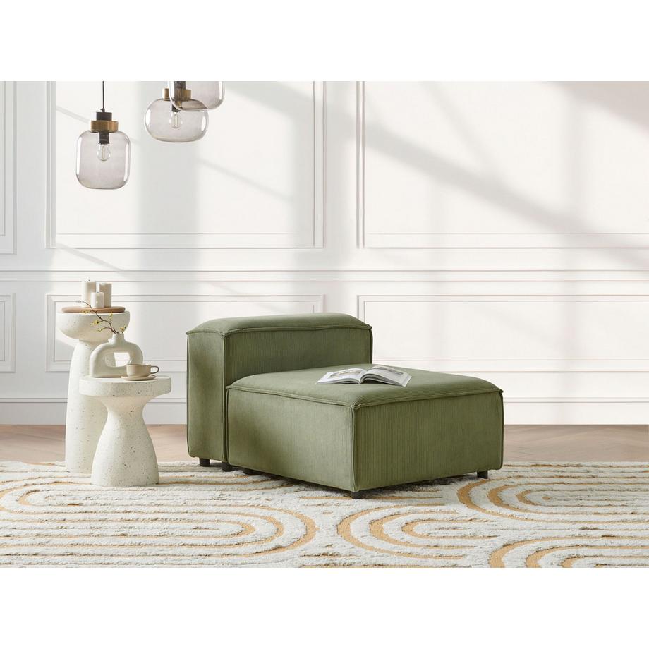 Beliani Module fauteuil en Velours côtelé Moderne ARDAL  