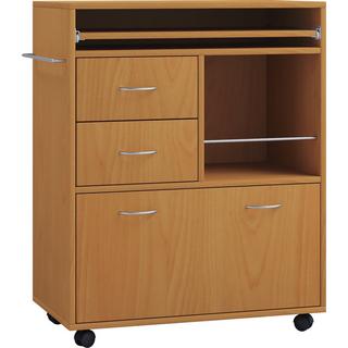 VCM Küchenwagen | Rollwagen mit Schubladen und Ablage | Maße Rollwagen ca. H. 86 x B. 70 x T. 40 cm | rollbar | Servierwagen Kicha  