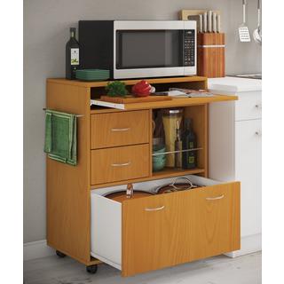 VCM Küchenwagen | Rollwagen mit Schubladen und Ablage | Maße Rollwagen ca. H. 86 x B. 70 x T. 40 cm | rollbar | Servierwagen Kicha  