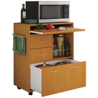 VCM Küchenwagen | Rollwagen mit Schubladen und Ablage | Maße Rollwagen ca. H. 86 x B. 70 x T. 40 cm | rollbar | Servierwagen Kicha  