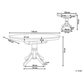 Beliani Table de repas en MDF Scandinave AKRON  