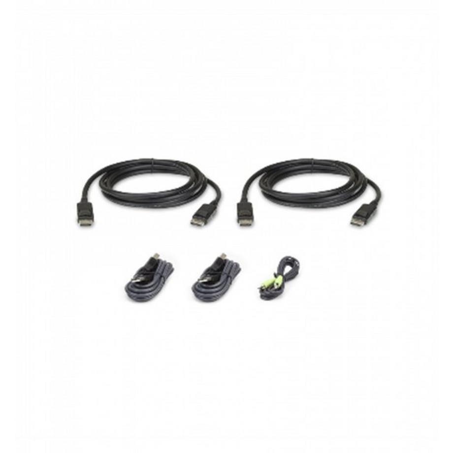 2L-7D02UDPX5 USB DP Dual Display Secure KVM Kabel Set 1