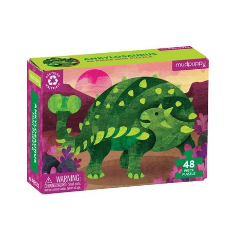 mudpuppy  48pc Mini Puzzle / Ankylosaurus 