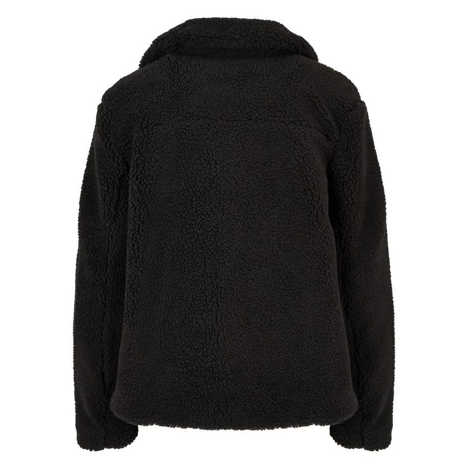 URBAN CLASSICS Veste Motard avec Extérieur Faux Shearling  