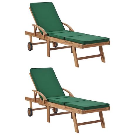 VidaXL Chaise longue bois  