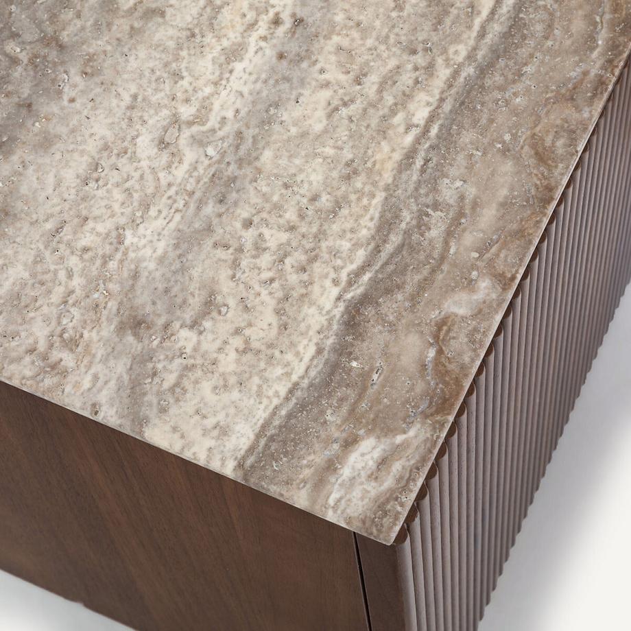 AM.PM TV-Reihenmöbel mit Walnussfurnier und Travertin Jakto  