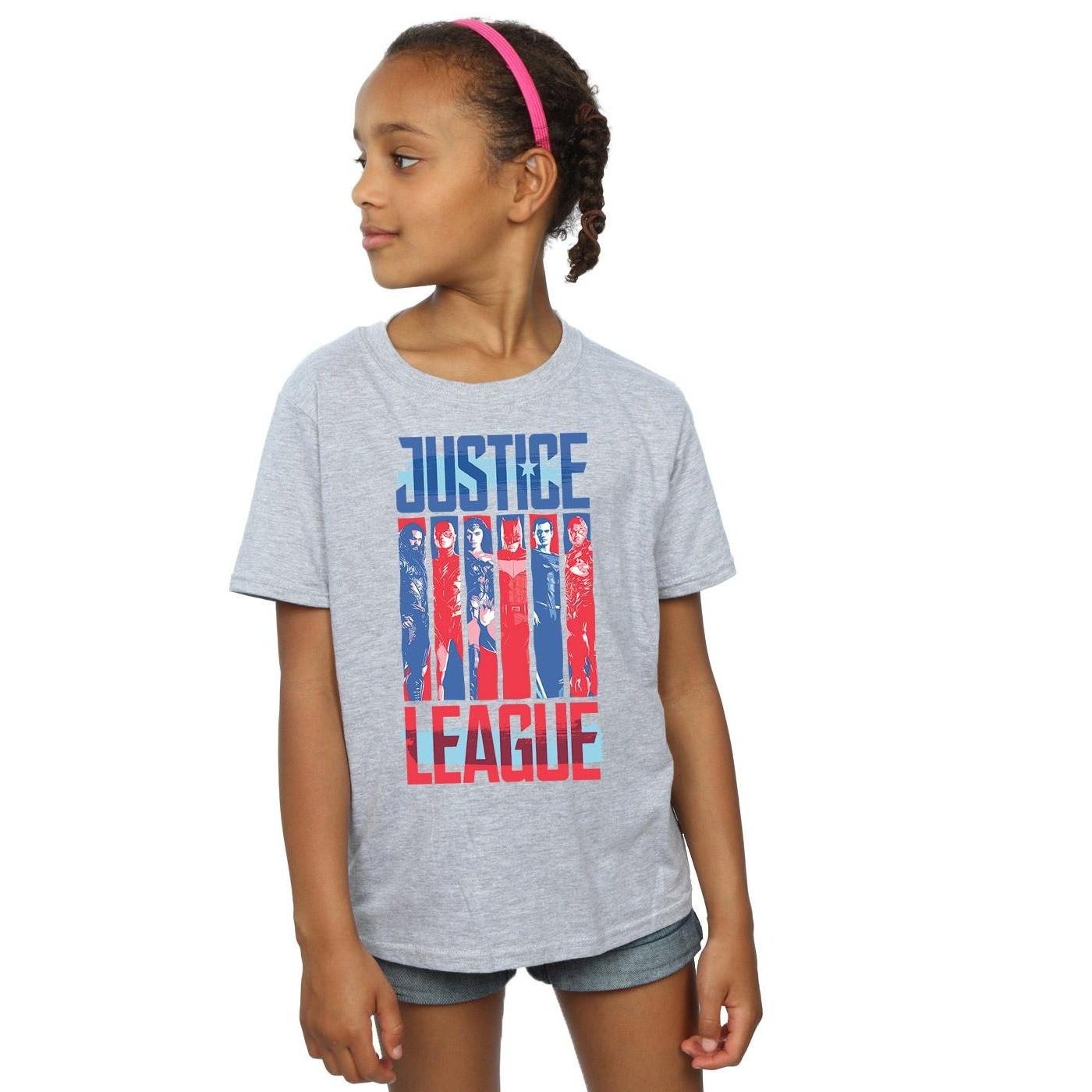 DC COMICS  Justice League Movie Team Flag TShirt 