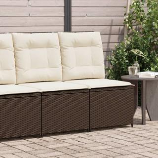 VidaXL Canapé de jardin inclinable rotin synthétique  