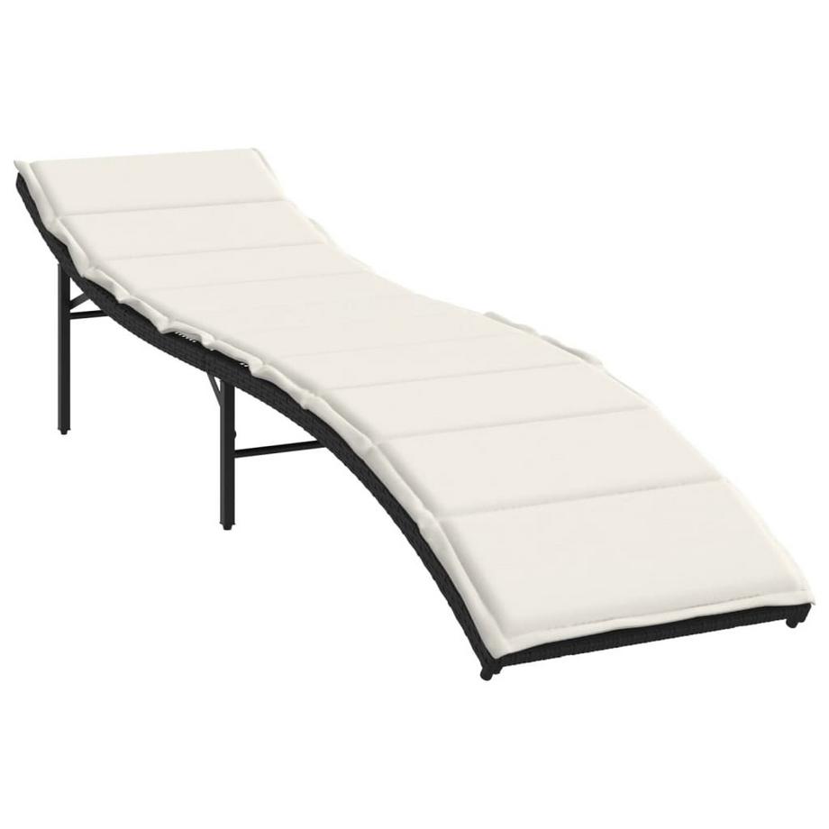 VidaXL Chaise longue rotin synthétique  