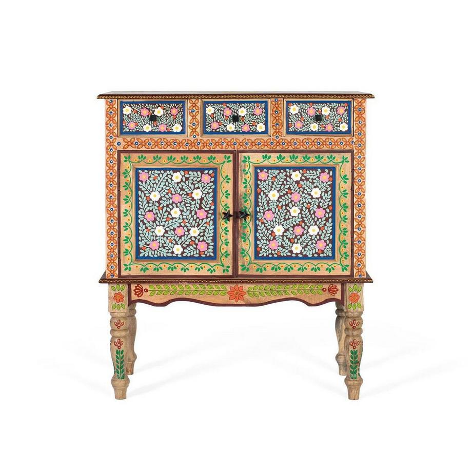 mutoni inspiration Console Florencia bois de manguier naturel 90  