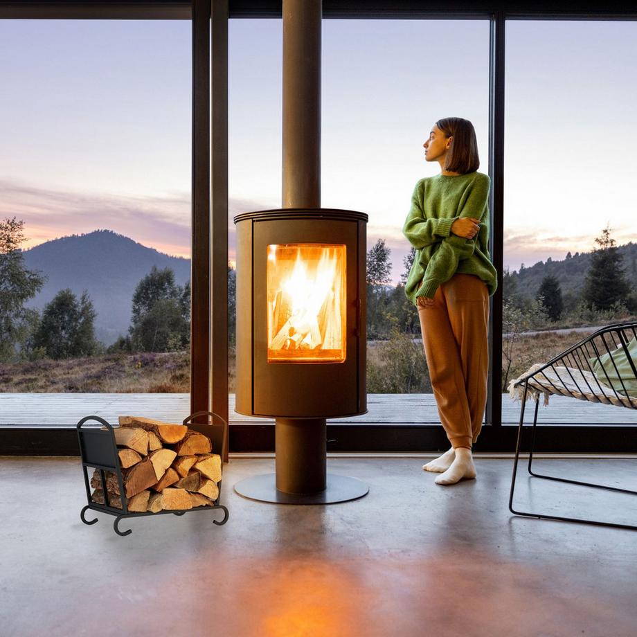 Northix Panier à bois de chauffage pliable  