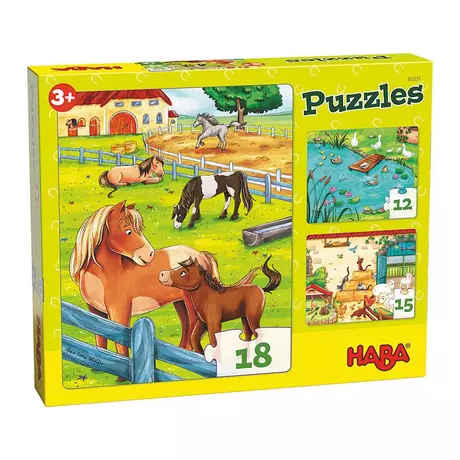 HABA  Puzzles Bauernhoftiere (12,15,18) 