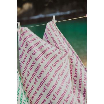 UNI 7 Bandana " SUMMER OF LOVE" - 100% cachemire déjaugé