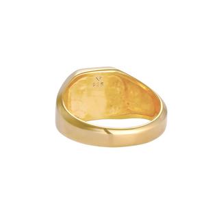 Kuzzoi  Ring  Siegelring Emaille Schwarz Basic 