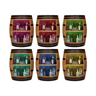 Bodega Barfass aus Eiche mit LED Beleuchtung  