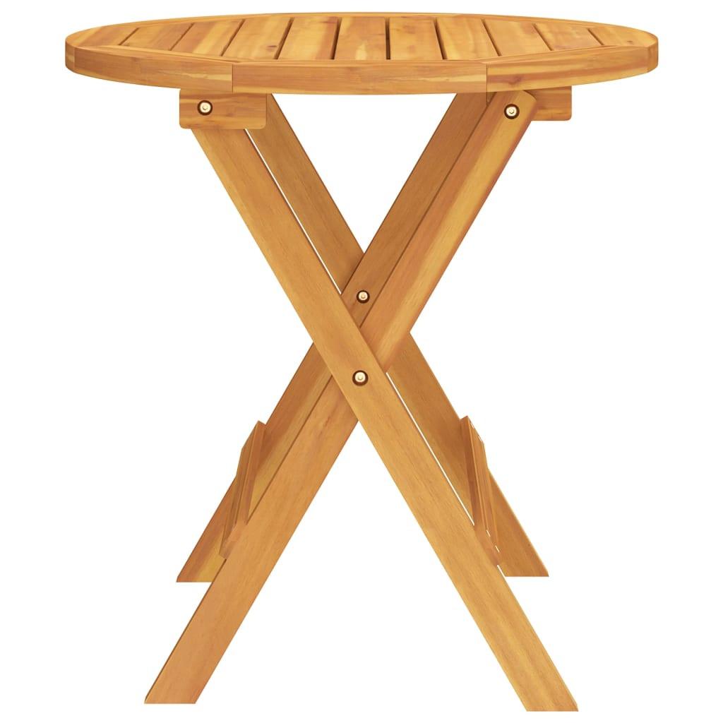 VidaXL Table de bistro bois d'acacia  