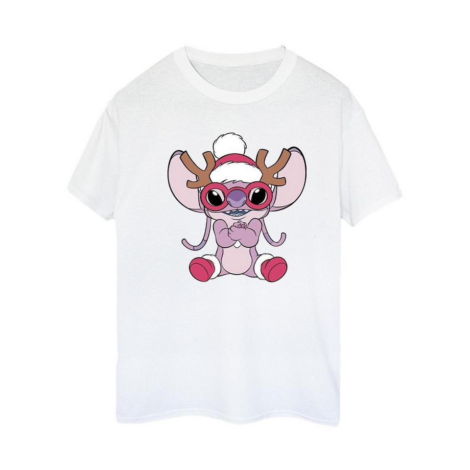 Disney Stitch Noël Imprimé Graphique T-Shirt  
