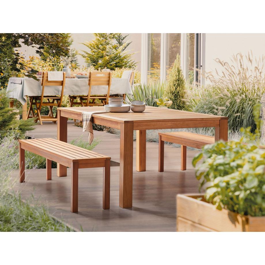 Beliani Banc de jardin en Bois d'eucalyptus Traditionnel MONSANO  