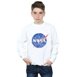 Nasa  Classic Insignia Logo Distressed Sweatshirt 